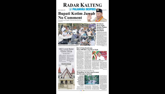 Radar Kalteng Koran, Kamis 28 Agustus 2025