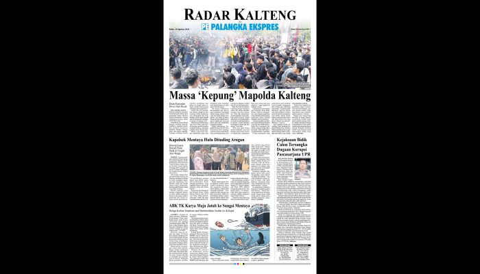 Radar Kalteng Koran, Sabtu 30 Agustus 2025