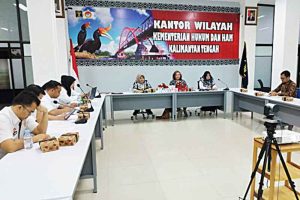 Dispursip Kobar Hadiri Harmonisasi Rancangan Produk Hukum Daerah Kobar 