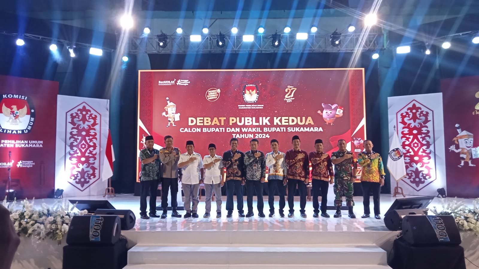 Pj Bupati Hadiri Debat Publik Kedua Paslon Bupati Sukamara