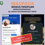 Waspada Akun Palsu Atas Nama Pejabat