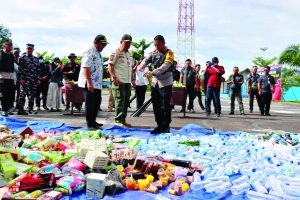 Dari Miras, Sabu hingga Knalpot Brong Dimusnahkan