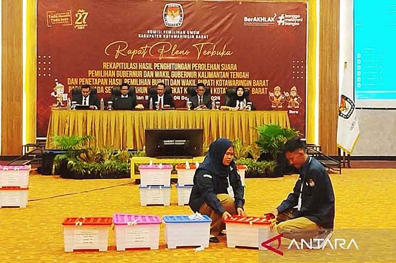 KPU Kobar Gelar Rapat Pleno Hasil Rekapitulasi Suara