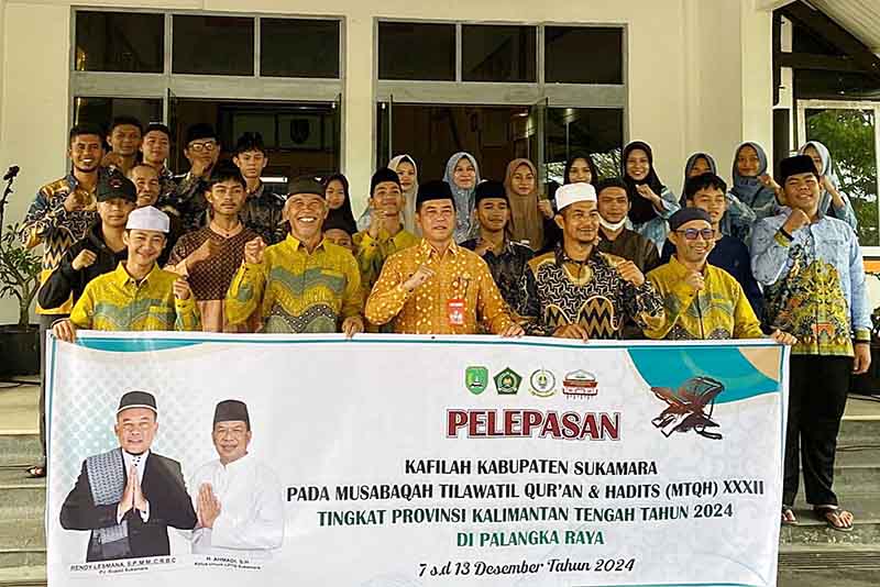 Kafilah Sukamara Diberangkatkan Ikuti MTQ XXXlll