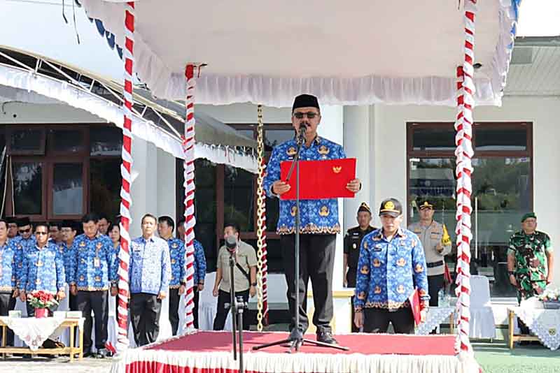 Pj Bupati Pimpin Apel HUT ke-53 Korpri