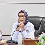 Pj Walikota Palangka Raya Hera Nugrahayu, saat menghadiri rapat arahan Mendagri