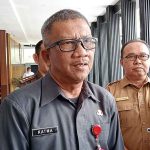 Plt Sekda Kalteng, Katma F Dirun saat diwawancarai