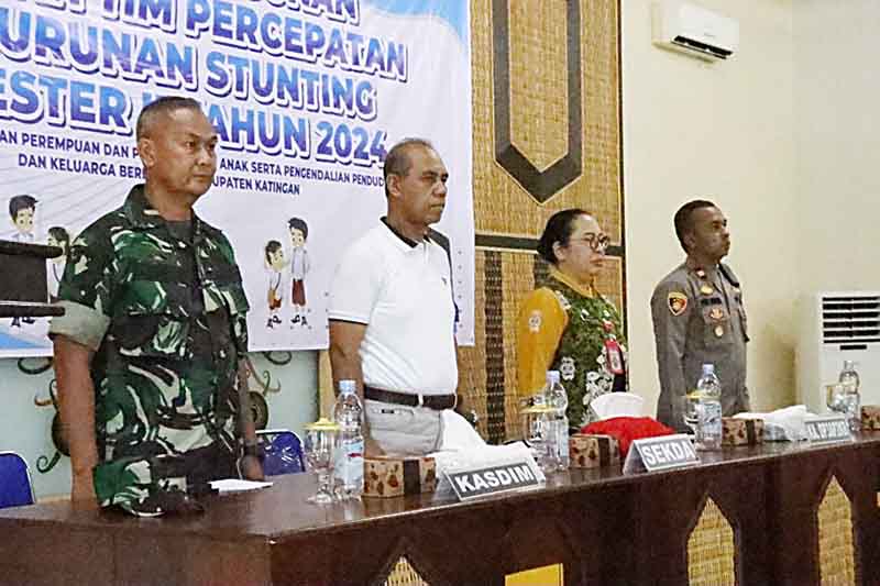 Sekda Pimpin Rapat Penyusunan Laporan TPPS Semester II