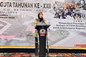 Kadiskop UKM Hadiri RAT Koperasi Simpan Pinjam CU Betang Asi