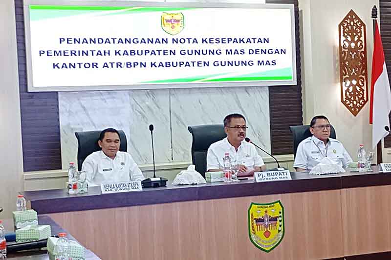 Pemkab dan Kantor ATRBPN Gumas Perpanjang Kerjasama
