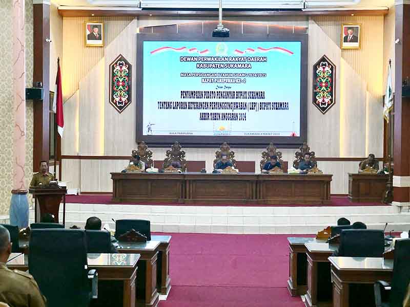 Bupati Sukamara Sampaikan LKPJ Tahun Anggaran 2024
