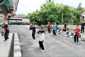 Jaga Kebugaran dan Kebersamaan, BPSDM Gelar Senam Bersama