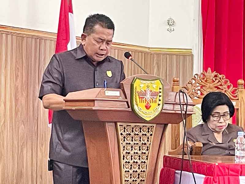 Anggota DPRD Gumas Selsius Aprianus. Foto Sepanya