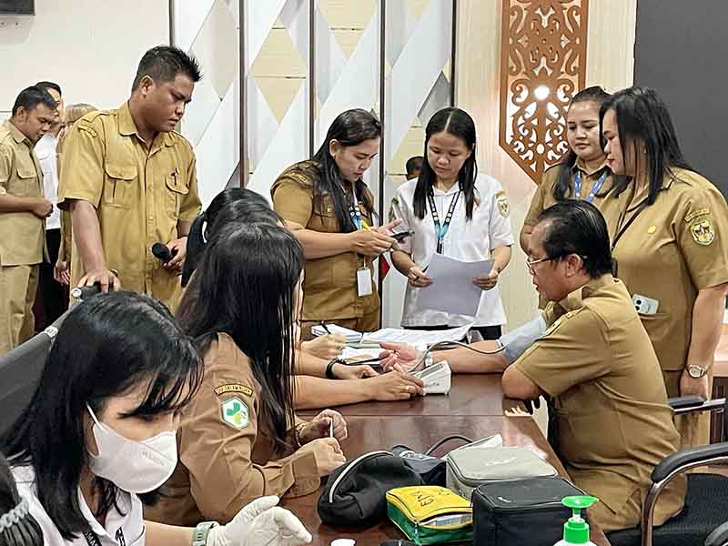 Dukung 100 Hari Bupati, Dinkes Gelar Pemeriksaan Kesehatan bagi ASN
