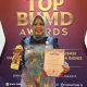 Bupati Kobar Terima Piala Top Pembina BUMD