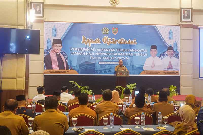 Rakor Persiapan Pemberangkatan JCH Kalteng 1446 H2025 M Dibuka