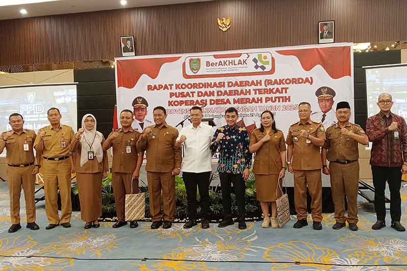 Wagub Buka Rakorda Bentuk Koperasi Merah Putih di Kalteng