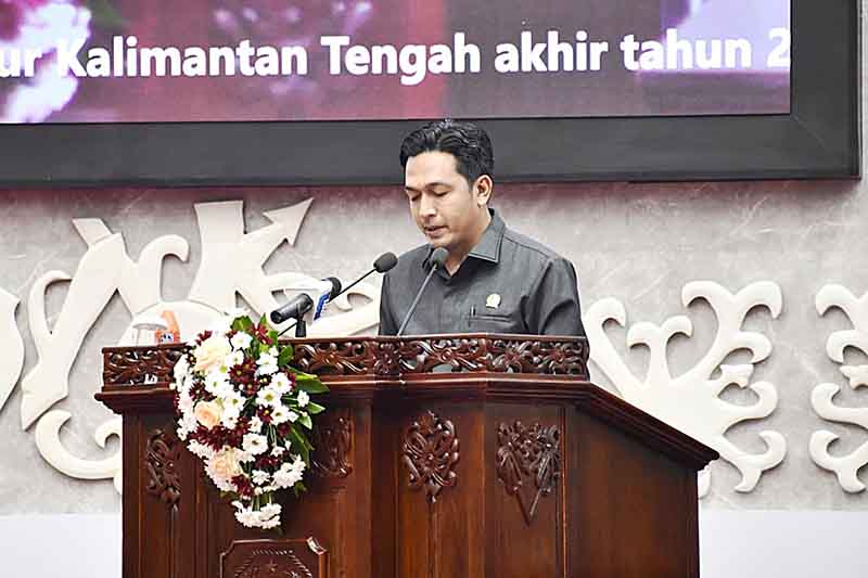 Juru Bicara Fraksi Partai Golkar DPRD Kalteng Rahadian Fani