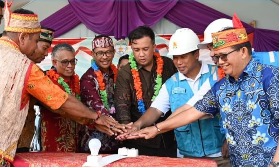 Komitmen Program Elektrifikasi, Dua Desa di Lamandau Teraliri Listrik