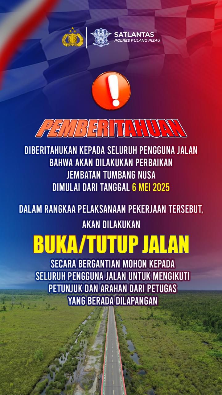 Lewat Jembatan Tumbang Nusa Siap-siap Macet
