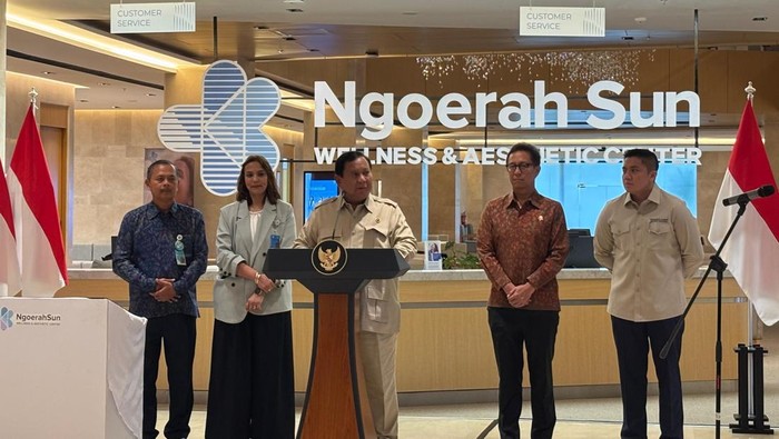 Prabowo Resmikan Wellness Center di Bali Tak Kalah dari Luar Negeri