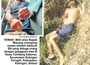 ODGJ Bacok Warga Katingan hingga Tewas