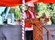 Bupati Kapuas Lakukan Pemancangan Pembangunan Gedung Aula Kantor Bupati