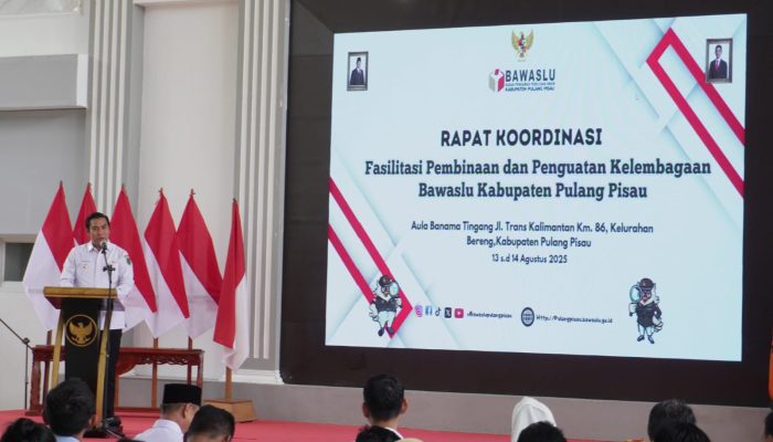 Wabup Pulpis Hadiri Rakor Fasilitasi dan Pembinaan Penguatan Kelembagaan Bawaslu