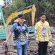 Bupati Gumas Tinjau Pembangunan Jembatan Nango