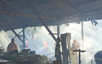 Mebel HPL Interior di Tjilik Riwut Terbakar