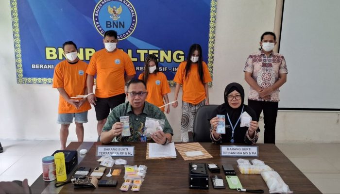 Gerebek Sarang Narkoba di Kapuas, BNNP Ringkus Empat Tersangka