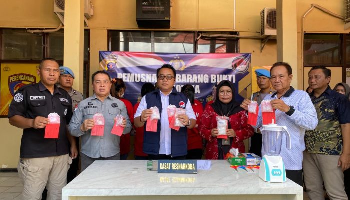 333 Gram Sabu Dimusnahkan, Uang Rp 499 Juta Disita