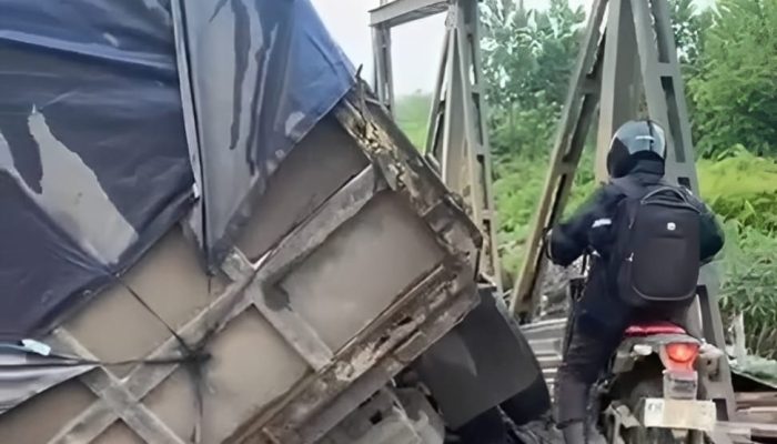 Jembatan Sementara Sei Lenggana Kerap Jebol