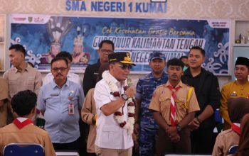 Transformasi Digital Pendidikan Warnai Kunker Gubernur ke SMAN 1 Kumai
