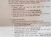 ADD dan DD Desa Tumbang Tawan Tertahan