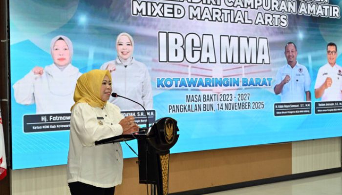 Bupati Kobar Dorong Prestasi IBCA MMA sebagai Wadah Pembinaan Mental dan Karakter