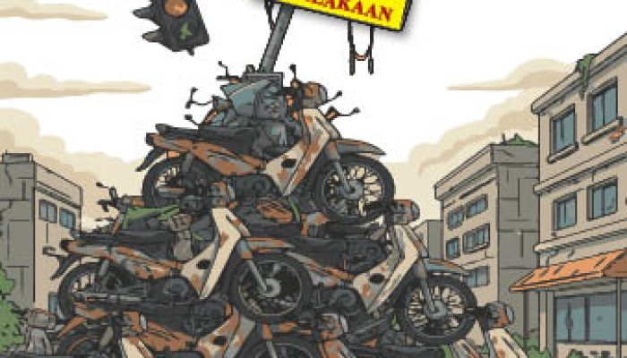 Teror Tabrak Lari, Dua Luka Satu Meninggal Dunia