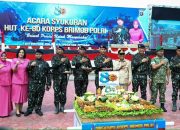 Momentum HUT Korps Brimob Perkuat Sinergi dan Aparat Keamanan di Kalteng