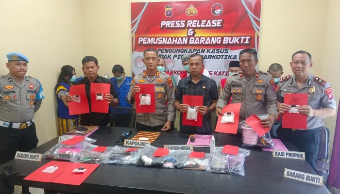 Sembilan Tersangka Diamankan, Sabu 3,5 Ons Disita