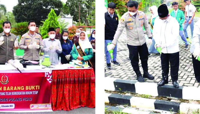 Kejari Pulpis Musnahkan Barang Bukti 38 Perkara