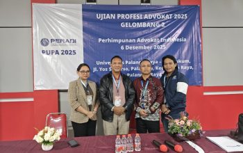 Komitmen Zero KKN, ‎PERADI Palangka Raya Gelar Ujian Profesi Advokat