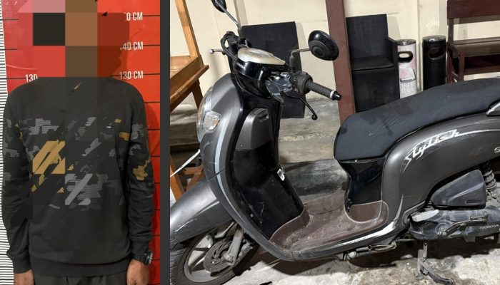 Polisi Bekuk Pembeli Kue yang Bawa Lari Scoopy