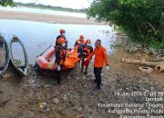 Alhamdulillah, Korban Tenggelam Perahu Kelotok Karam di DAS Kahayan Ditemukan