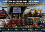Bantuan Presiden Tiba di Kalteng, Peralatan Karhutla Siap Dioperasikan