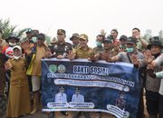 Bupati dan Kajari Pulpis Monitoring Karhutla di Kantan Atas