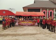 Satgas Pramuka Peduli Salurkan Bantuan ke Posko BPBD
