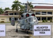 Helikopter Water Bombing Milik Rusia Dikerahkan untuk Karhutla di Kalteng