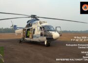 Helikopter Water Bombing Tiba di Pangkalan Bun, Prioritaskan Penanganan Karhutla di Kawasan TNTP