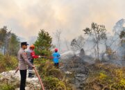Polsek Rungan dan Tim Gabungan Bergerak Cepat Cegah Karhutla Meluas