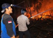 Titik Api Terdeteksi Tengah Malam, Polsek Rungan Bersama Tim Gabungan Gerak Cepat Padamkan Karhutla